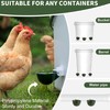 Chicken Water Cups 12pcs - Automatic Filling Waterer Feeder, Gravity