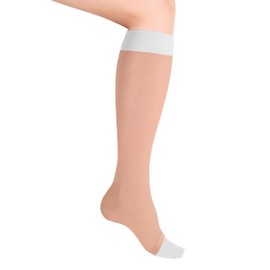Truform Venous Ulcer Layered Compression Stocking Kit for Men and Women, 30-40 mmHg, Knee High Length, Open Toe, Large