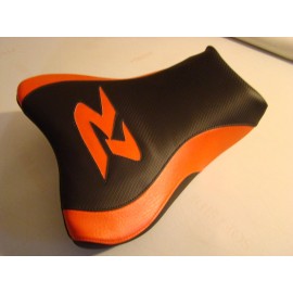 CUSTOM SEAT COVER WILL FIT SUZUKI 07/08 GSXR1000 BLACK/ORANGE GSX 1000R
