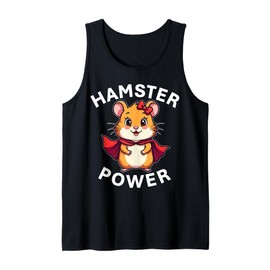 Cute Hamster Power Girl Furry Friend Superhero Tank Top