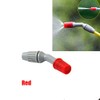 WEISI Ajustable Red Plastic Sprayer Nozzle, 2-Port, 1/4" Thread, Valve,
