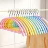 14 Pack Metal Hangers, No Shoulder Bump Non-Slip Curved Sweater