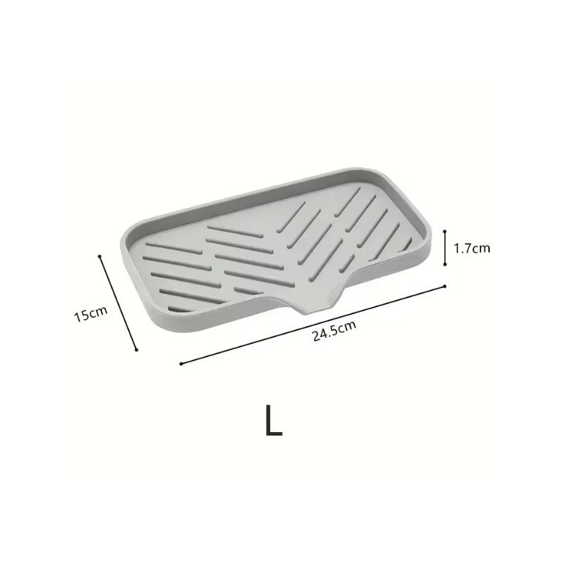 Silicone Sink Drain Tray for Kitchen & Bathroom – Draining