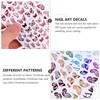 Ipetboom 5sheets Butterflies Nail Art Stickers Shiny Decals for DIY