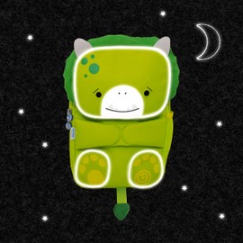 Trunki Toddler Backpack | High Visibility Children’s Nursery Bag for Pre-school or Kindergarten and Kids Rucksack | ToddlePak Backpack Dudley Dinosaur (Green)