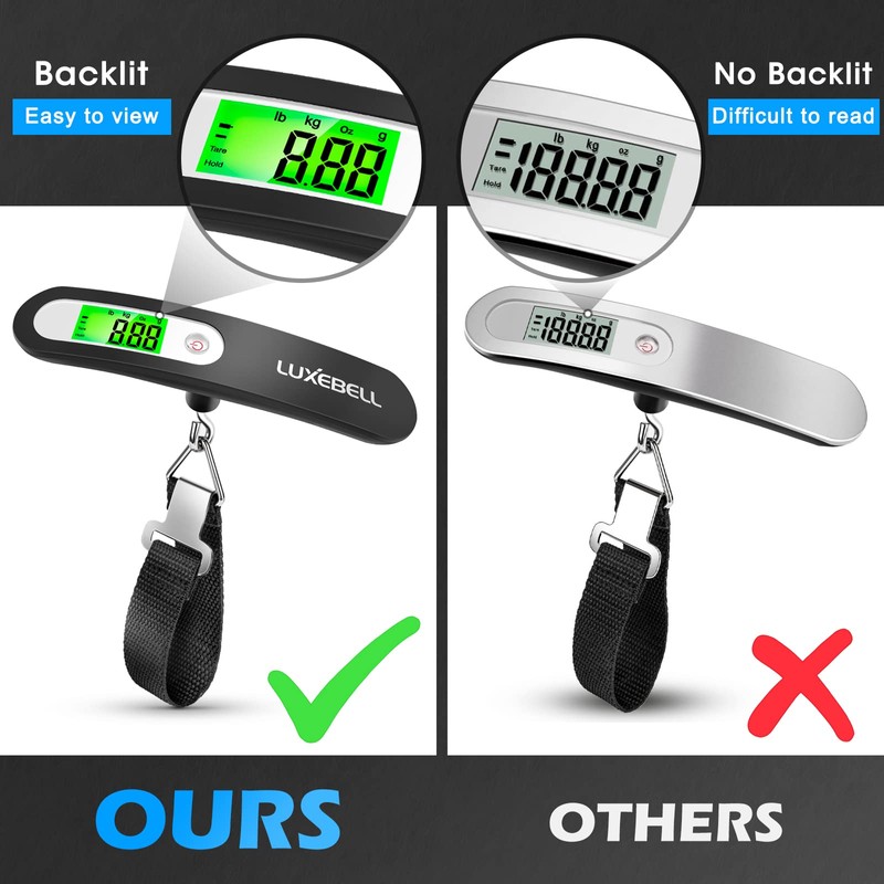 Digital Luggage Scale Vacation Travel Essentials Accessories Gifts for Traveler