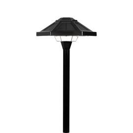 Lumen Logic Solar Path Light (Black) for Outdoor Lighting on Walkway, Garden, Patio or Driveway