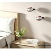 ASZUNE 2 Pack Black Wall Mount Baseball & Softball Display