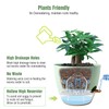 UOUZ 12 inch Large Self Watering Pots, Plastic Planters with