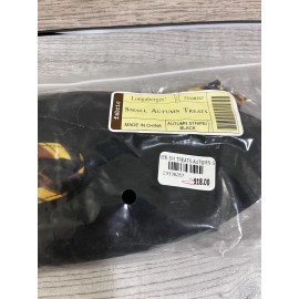 Longaberger Small Autumn Treats Liner Autumn Stripe Black 23338267 NEW Free Ship