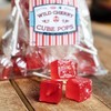 Hard Candy Cube Lollipop Suckers: Individually Wrapped Flavored Sucker Pack