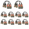 Henxlco 10 Pairs Mini Passive Video Balun Connectors Transceiver BNC