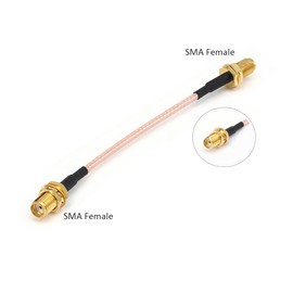 Gtwoilt SMA Female to SMA Female RG316 Extension Cable Connector 2 Pack, RF Coax Pigtail Cable for Radio Antenna