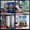 American Art Decor 4-Panel Dressing Room Divider - Double-Sided Paris