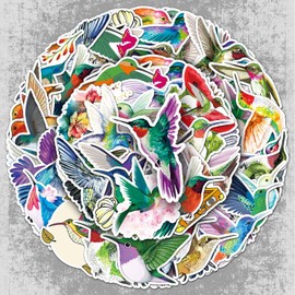 50 Pcs Bird Vinyl Stickers,Bird Graffiti Stickers,Vinyl Waterproof Sticker for Kids Teens Girls,for Phone Laptop Bottles Skateboard Computer Phone Luggage Guitar Gifts Sticker