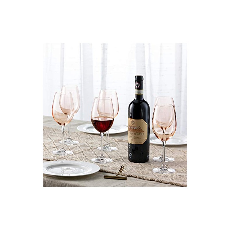 Godinger Wine Glasses, Stemmed Wine Glass Goblet Beverage Cups -