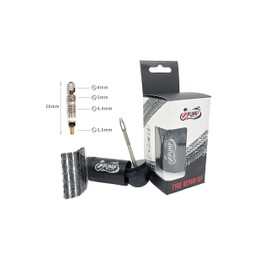 Upump Emergency Bicycle Tubeless Tyre Repair Kit - For Road and MTB Bikes Bar Ends or Storage Canister + 2 x Presta Valve Cores + Core Removal Tool (Handy Egg)