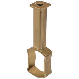 TAG Hardware Concave Shaped Wardrobe Tube Suspended Center Closet Rod Support Bracket for Concave Closet Rods (Matte Gold)