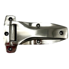 Left Cargo Trailer Flush Hinge with 1/4 Inch Pin - 3.28 x 5.59 Inch-Cast Zinc