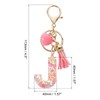 PATIKIL Initial Letter Keychain, Letter J Heart Design Charm with