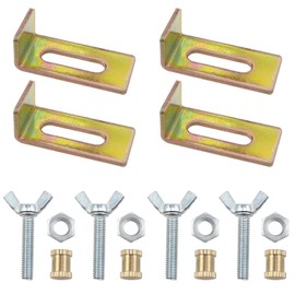 AYLIFU Sink Bracket with Screws, Sink Installation clamp, Color zinc for Installing Sink Brackets, Kitchen and Bathroom washbasin Accessories 4sets