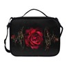 Talayituse Red Rose Print Bible Cover with Handles and Shoulder
