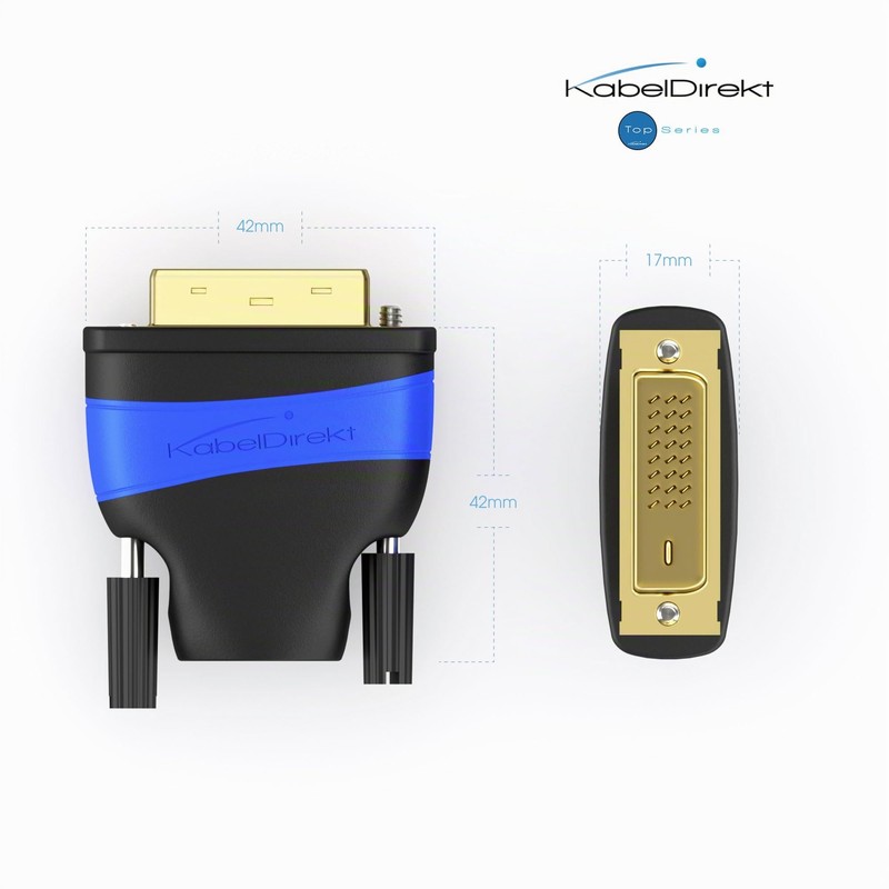 KabelDirekt - HDMI DVI Adapter - (High Speed HDMI -