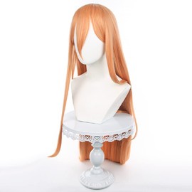 Sizuuenn Chainsawman Power Wig, Cosplay, Heat Resistant Wig, High Temperature Hair Yarn, Cosplay Wig, Dedicated Network, For Events, School Festivals, Cultural Festivals, Photography, Disguise