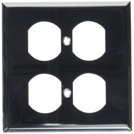 Jackson Deerfield 8CS118 Pro-Plate Steel 2 Duplex Outlet Wall Plate, Chrome Finish