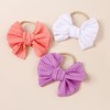 Yheahin Baby Girl Bows Tie Headband Newborn Soft Cotton Hair
