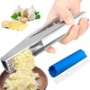 AYADA Garlic Press, Stainless Steel, Square Hole Design, Dishwasher Safe,