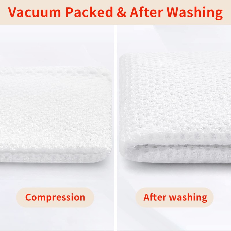 Homaxy 100% Cotton Oversized Waffle Weave Kitchen Dish Towels, Ultra