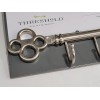 Threshold NEW Threshold Key Rail Hook Rack Satin Nickel Finish