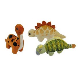 Set of 3 Plush Dinosaur Dinosaur 3 Compartments Assorted Approx. 19 cm to 22 cm