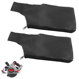 2 PCS Miter Saw Dust Bags, Durable Dust Collection Bags for 255 Aluminum Sawing Machine, Replacement Anti-Dust Cover Dust Collector for Belt Sander Parts Miter Saw Accessories (Black)