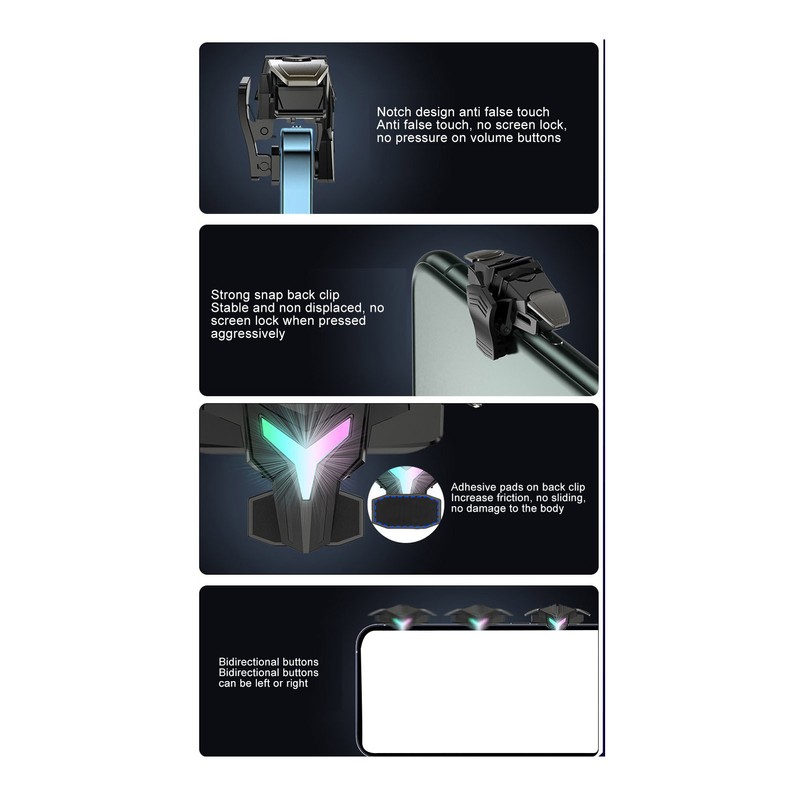 Mobile Triggers Mobile Game Controller Shooter Sensitive Controller Joysticks Aim