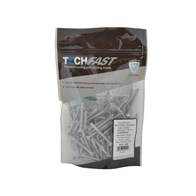 TechFast Light Duty Timber to Steel Roofing Screws | 5.5