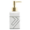 MSV Monolithic Soap Dispenser Liquid Soap Ceramic 300 ml White