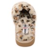 Minnetonka Women's Lora Slipper, Cream Leopard Print, 8 M