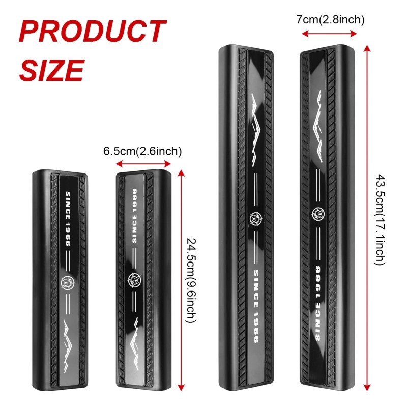 AUFER Fit For 2021-2025 Ford Bronco 4 Door Sill Edge