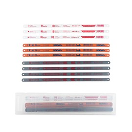 10Pcs Hacksaw Blades Sets-3Pc. 18TPI / 3Pc. 24TPI / 4Pc. 32TPI-High Speed 12" Length Hack Saw Blade,300MM High Carbon Steel Saw Blades Fits Most Hacksaw Frames