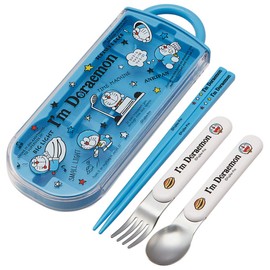Skater I'm Doraemon TACC2 Children's Trio Set Chopsticks, Spoon, Fork, Doraemon