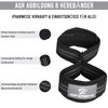 AQF Figure 8 Padded Lifting Straps Strength Training, Bodybuilding Weights