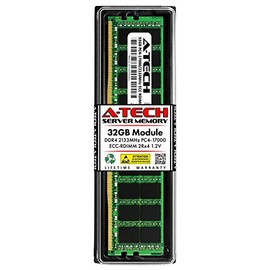A-Tech 32GB RAM Replacement for Hynix HMA84GR7MFR4N-TF | DDR4 2133MHz PC4-17000 2Rx4 1.2V ECC RDIMM Registered 288-Pin DIMM Memory Module