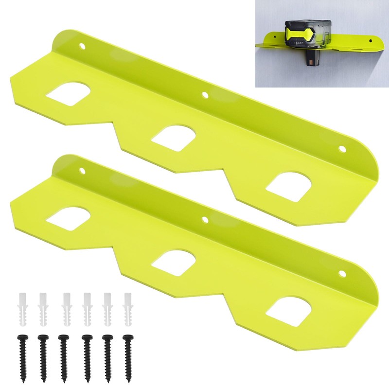 LIZEWEI 2 Pcs Metal Ry-obi 18V Battery Holder/Battery Wall Mount