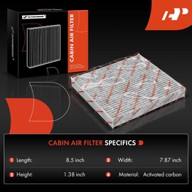 A-Premium 2-PC Cabin Air Filter with Activated Carbon Compatible with Nissan Altima 2019-2023 & Infiniti QX60 2022-2023, QX50 2019-2023, QX55 2022-2023, Replace# 272775NA1A, 272776CA0A