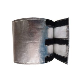 SWI PARTS Aluminum and fiberglasss heat shielding Universal Starter heat shield 7 X 24 in Wrap Self Attaching
