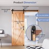 EaseLife 5.3 FT Sliding Barn Door Track and Handle Hardware