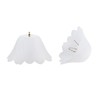 Aspen Creative 28003-15-2, Clip-on Tulip Shade in White Finish, 8"