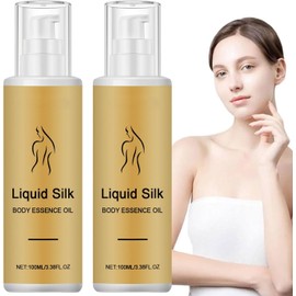 Silk Body Essence Oil - Liquid Silk Body Essence Oil,100ml Silk Body Oil,Anti Wrinkle Body Oil,Deeply Hydrating Body Oil,Anti Wrinkle Firming Skin,Firming Extract Body Lotion for Women Dry Skin